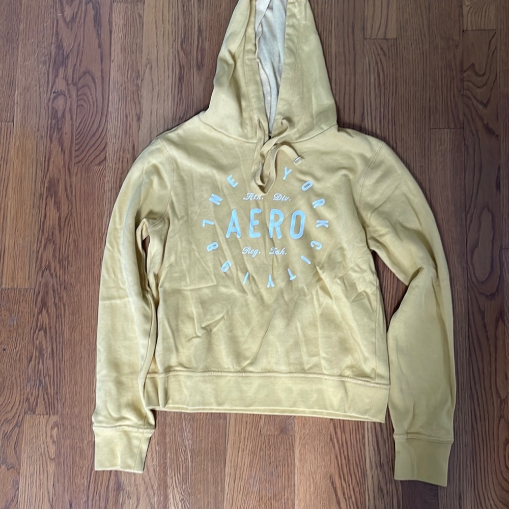 Aeropostale Sz sm yellow hoodie EUC